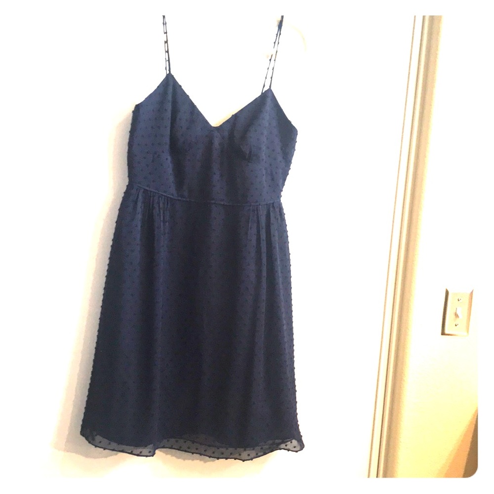 NWT J. Crew dress sleeveless/straps Sz 8 Blue